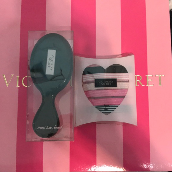 Victoria's Secret Accessories - Victoria’s Secret hair brush and hair ties bundle